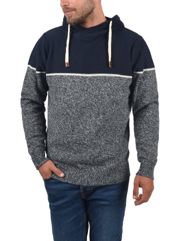 INDICODE Kapuzenpullover IDLynde 35419MM Strickpulli aus Feinstrick in dunkelblau