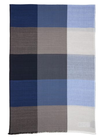 Nils Sundström Schal in blau grau - 0001
