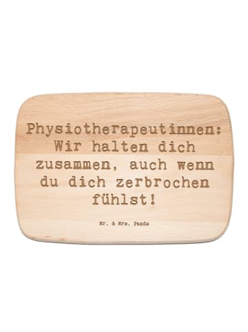Mr. & Mrs. Panda Schneidebrett Spruch Physiotherapeutin ZuMenschmen... in Transparent
