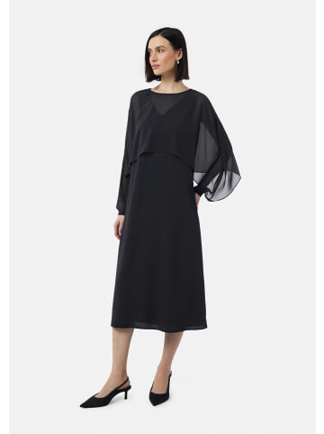 comma Kleid lang in Blau
