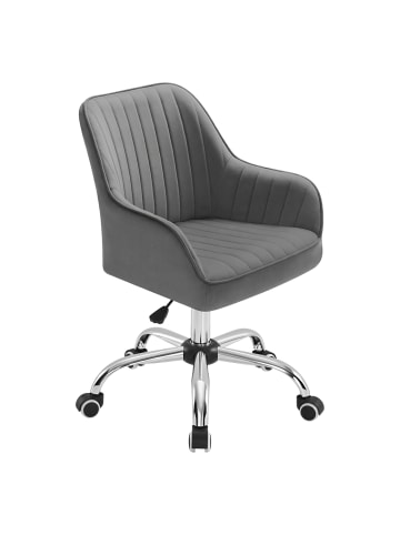 SONGMICS Bürostuhl Tyra in Dunkelgrau - (B)62 x (H)(83.5-93.5) x (T)62 cm