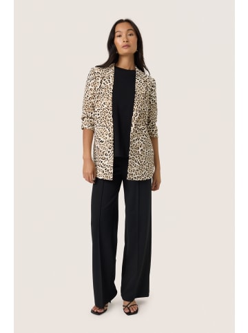 Soaked in Luxury Blazer SLShirley Casual fit in Leopard Print