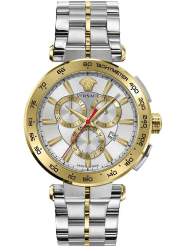 Versace Analoguhr für Herren in silber