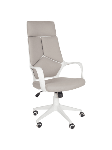 Beliani Bürostuhl DELIGHT II in Beige/Weiß - (W) 64 x (H) 116 x (L) 64 cm