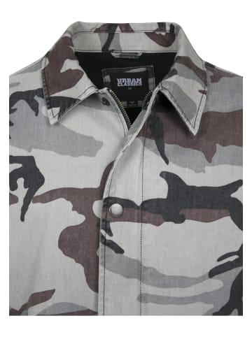 Urban Classics Track Jacket in grey camo