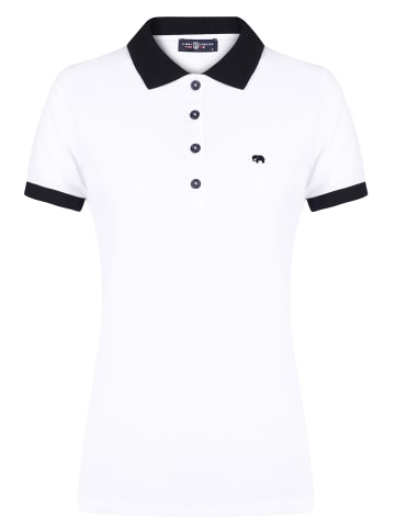 JIMMY SANDERS Polo Shirt Kurz Arm in Weiss