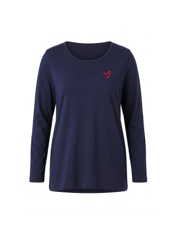 MIAMODA Shirt in dunkles marine