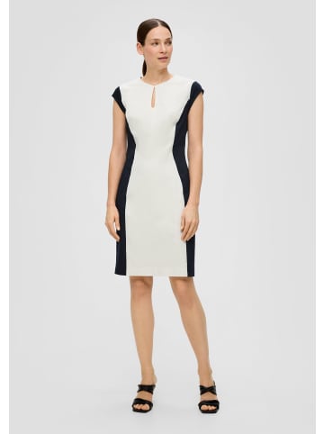 s.Oliver BLACK LABEL Kleid kurz in Creme-schwarz