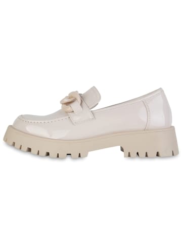 VAN HILL Plateauschuhe Elizabeth in Beige Lack