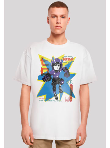 F4NT4STIC Heavy Oversize T-Shirt Big Hero 6 Hiro Manga in weiß