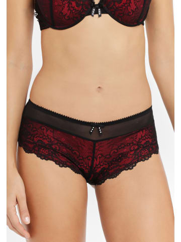 JETTE Panty in rot-schwarz