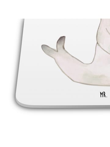 Mr. & Mrs. Panda Tischuntersetzer Robbe Sherlock ohne Spruch in Weiß