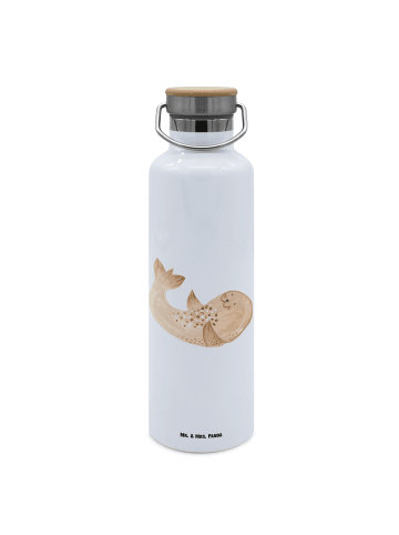 Mr. & Mrs. Panda Thermosflasche Robbe Liegen ohne Spruch in Weiß