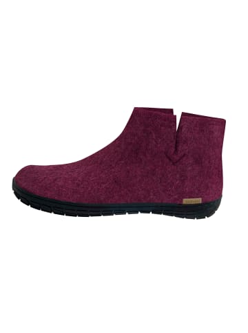 glerups Boots Kautschuksohle Schwarz in Cranberry