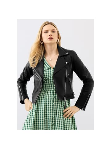 Bolongaro Trevor Lederjacke Wren Biker in schwarz