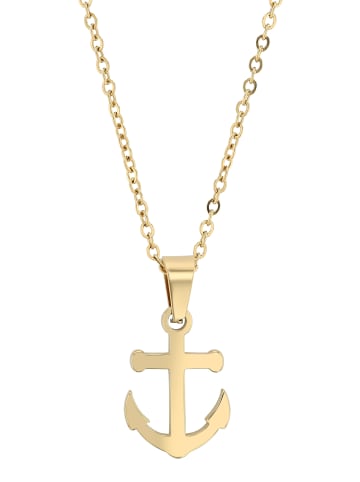 Adeliás Damen Anhänger aus Edelstahl in gold