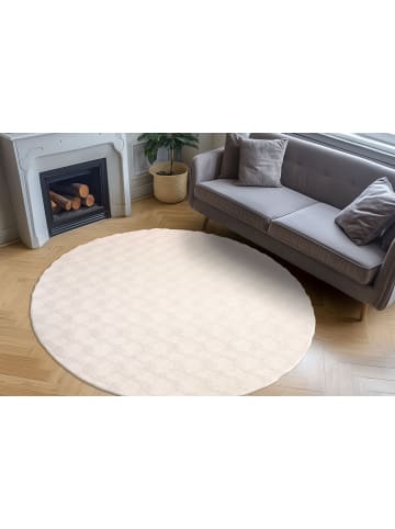 Vivorum Teppich Royal in creme - rund