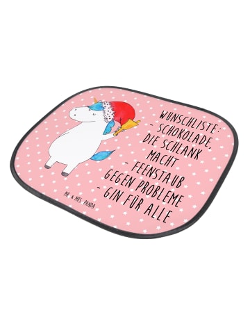 Mr. & Mrs. Panda Hitzeschutz Auto Einhorn Weihnachtsmann mit Spruch in Rot Pastell
