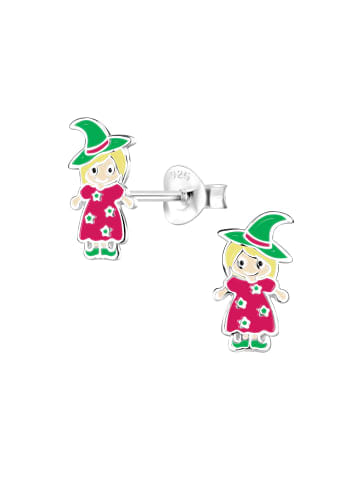 Alexander York Kinderohrstecker HEXE in 925 Sterling Silber, 2-tlg.