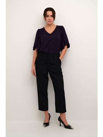 Kaffe Kurzarm-Bluse KAmina Loose fit in Dawn Purple