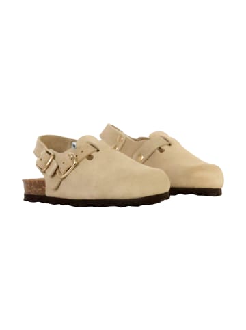 Divine Factory Lederpantoletten für Kinder Boreali BS Beige