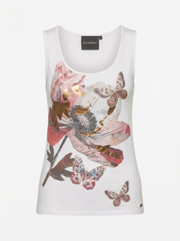 KOROSHI Bedrucktes Träger-Tanktop für Frauen in weiß