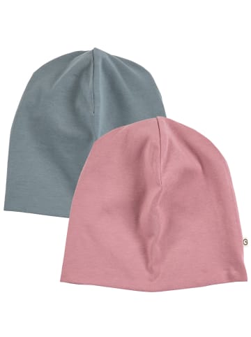 müsli Beanie 2er-Pack in Nostalgia Rose/ Stormy Blue