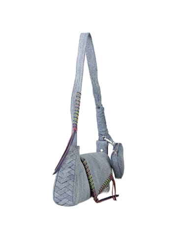 Desigual Blau Baumwolle Damen Schulter Tasche