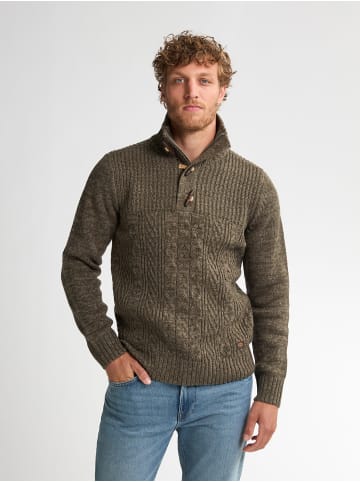 Petrol Industries Pullover mit Rippenstrick Hamilton in Grün