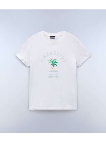 Napapijri T-Shirt "S-Fete Ss" in Weiß