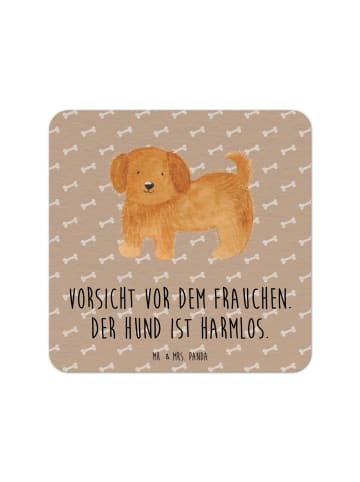 Mr. & Mrs. Panda Tischuntersetzer Hund Flauschig mit Spruch in Hundeglück