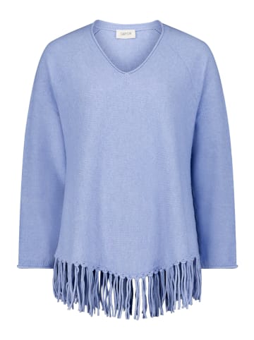 CARTOON Strickpullover mit V-Ausschnitt in Light Blue Melange