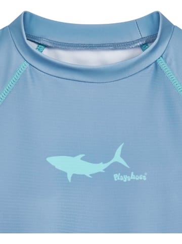 Playshoes UV-Schutz Bade-Shirt 1/2-Arm Hai in blau