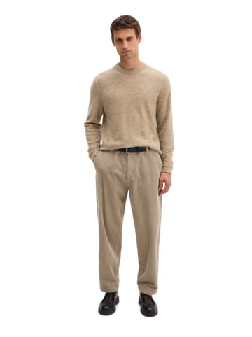 Marc O'Polo Bouclé-Pullover regular in Dark Beige Melange