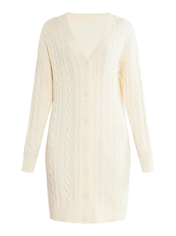 VINAJA Women Lange Strickjacke in Creme