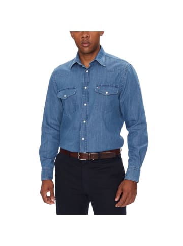 Tommy Hilfiger Blau Hellblau Denim Hemd