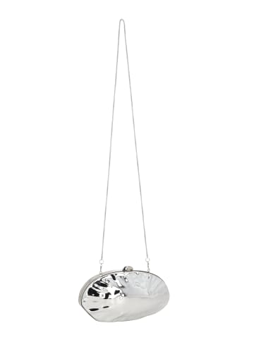faina Women Clutch in Silver
