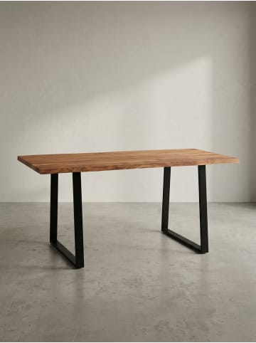 KADIMA DESIGN Schreibtisch 120x60x76 cm Massivholz / Metall Computertisch