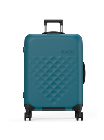 rollink Vega 360 faltbarer 4-Rollen Trolley M 65 cm in deep lagoon