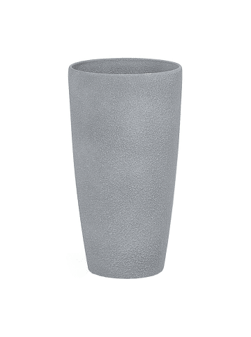 Beliani Outdoor Blumentopf ABDERA in Grau - (W) 23 x (H) 42 x (L) 23 cm