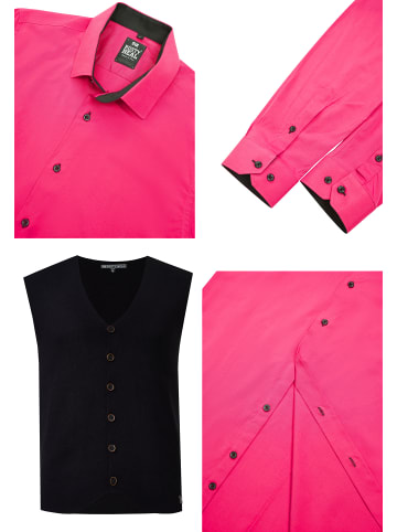 Rusty Neal Hemd mit Weste in Pink