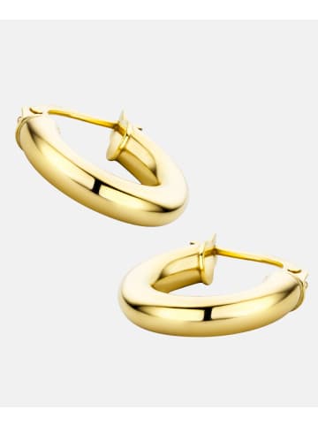 Diamant L'éternel Creolen aus 375 Gelbgold