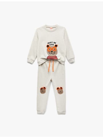 KOTON SWEAT BOTTOMS in Beige