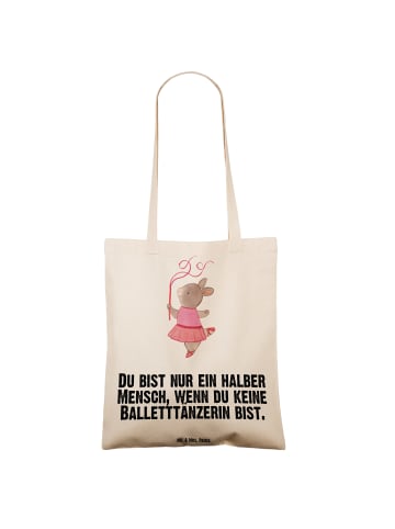 Mr. & Mrs. Panda Tragetasche Balletttänzerin Herz mit Spruch in Creme