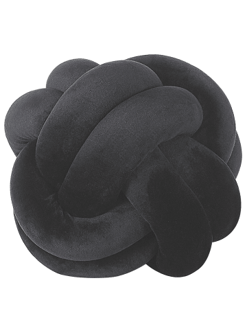 Beliani Dekokissen MALNI in Schwarz - (W) 20 x (H) 20 x (L) 20 cm
