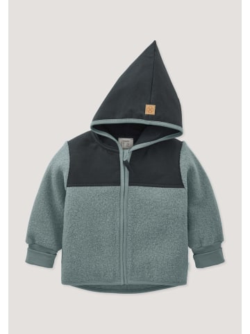 Hessnatur Wollwalk Jacke in gletscherblau