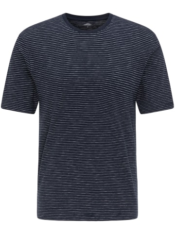 FYNCH-HATTON T-Shirt mit Rundhals in Navy