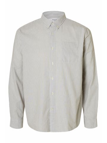 SELECTED HOMME Knopfleisten Langarmshirt für Herren in grau