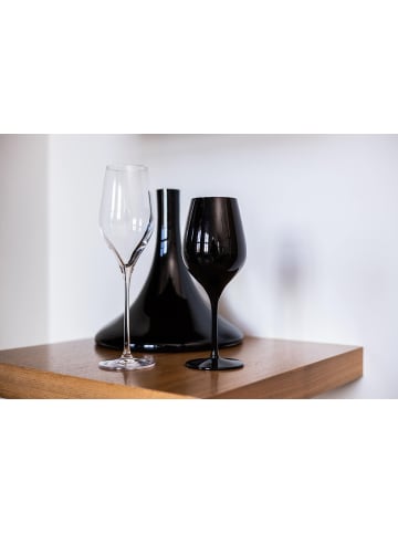 Stölzle 6er Set Weingläser Exquisit 350 ml schwarz in schwarz
