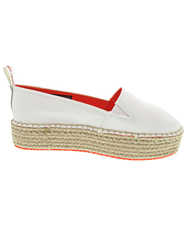 Calvin Klein Flatform Espadrille Soft Slipper Weiß